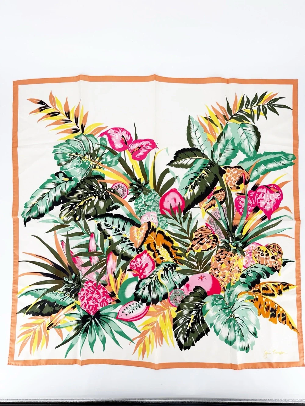 Jim Thompson Silk Scarf Tropical Print
